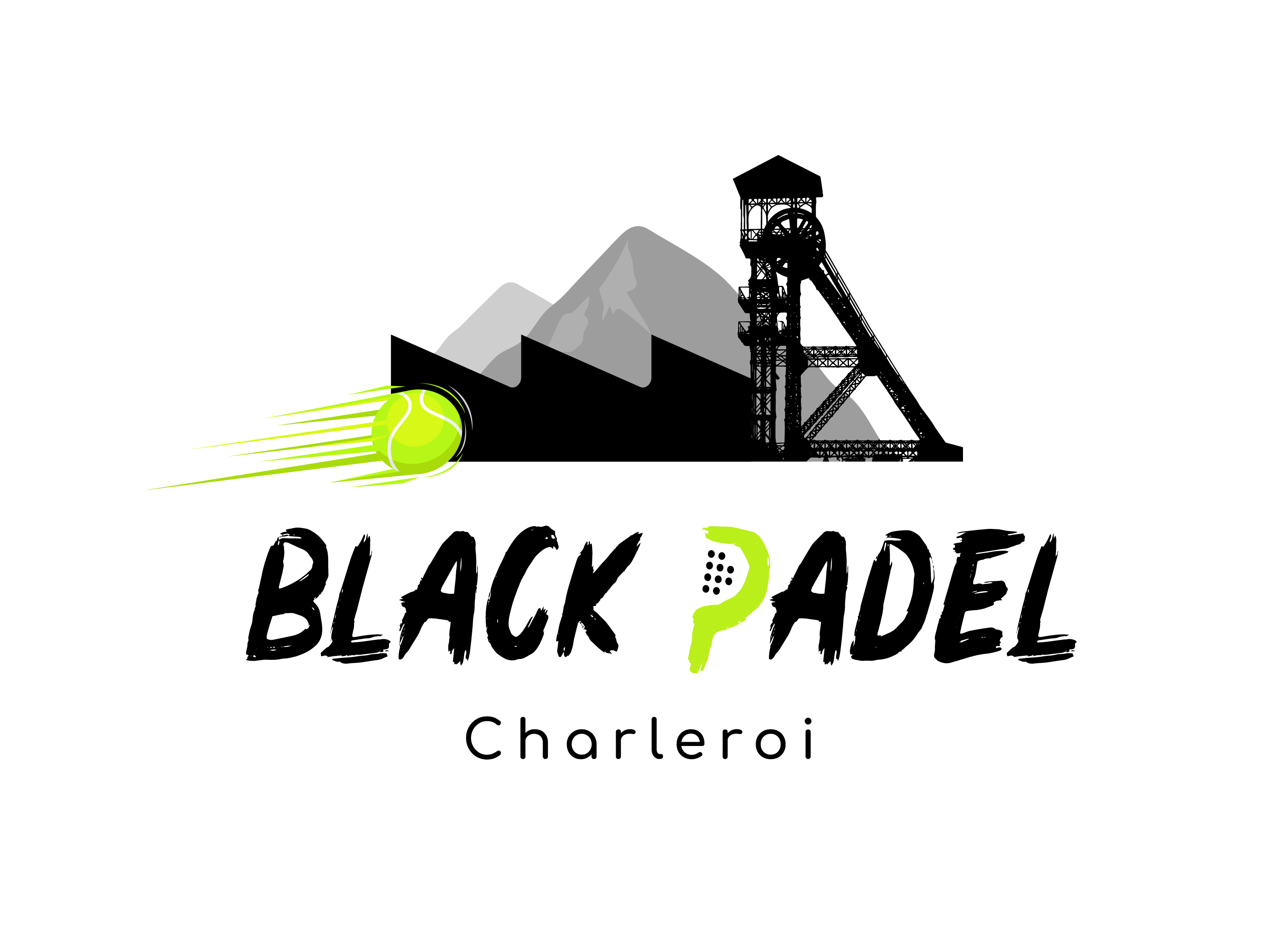Logo Black Padel Charleroi